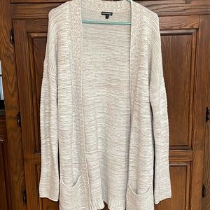 Size large off white cardigan from express